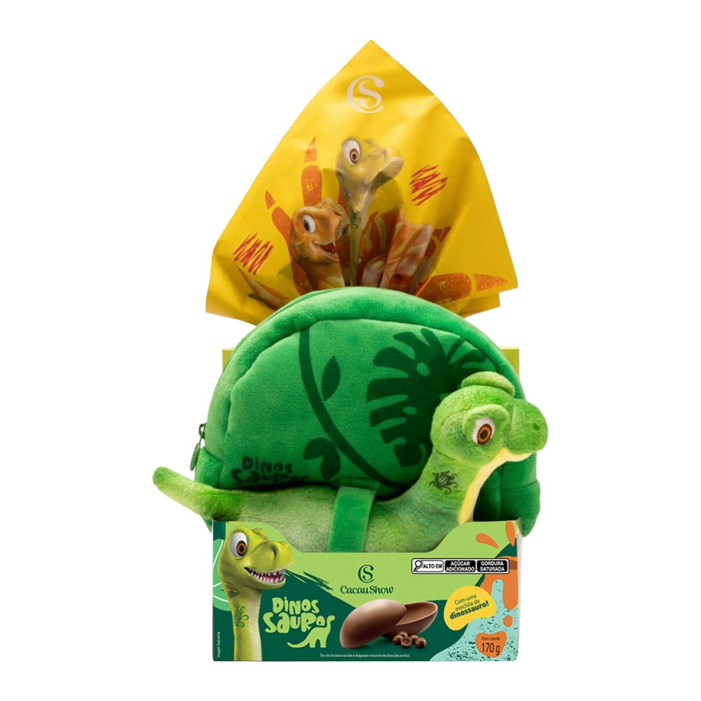 Ovo de Páscoa ao Leite Mochila Dino 170g